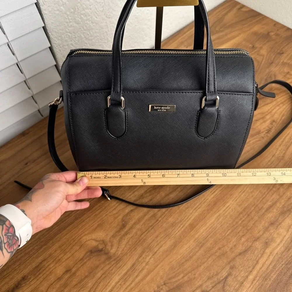 Kate Spade Laurel Way Lanae Satchel Black Saffiano Leather
